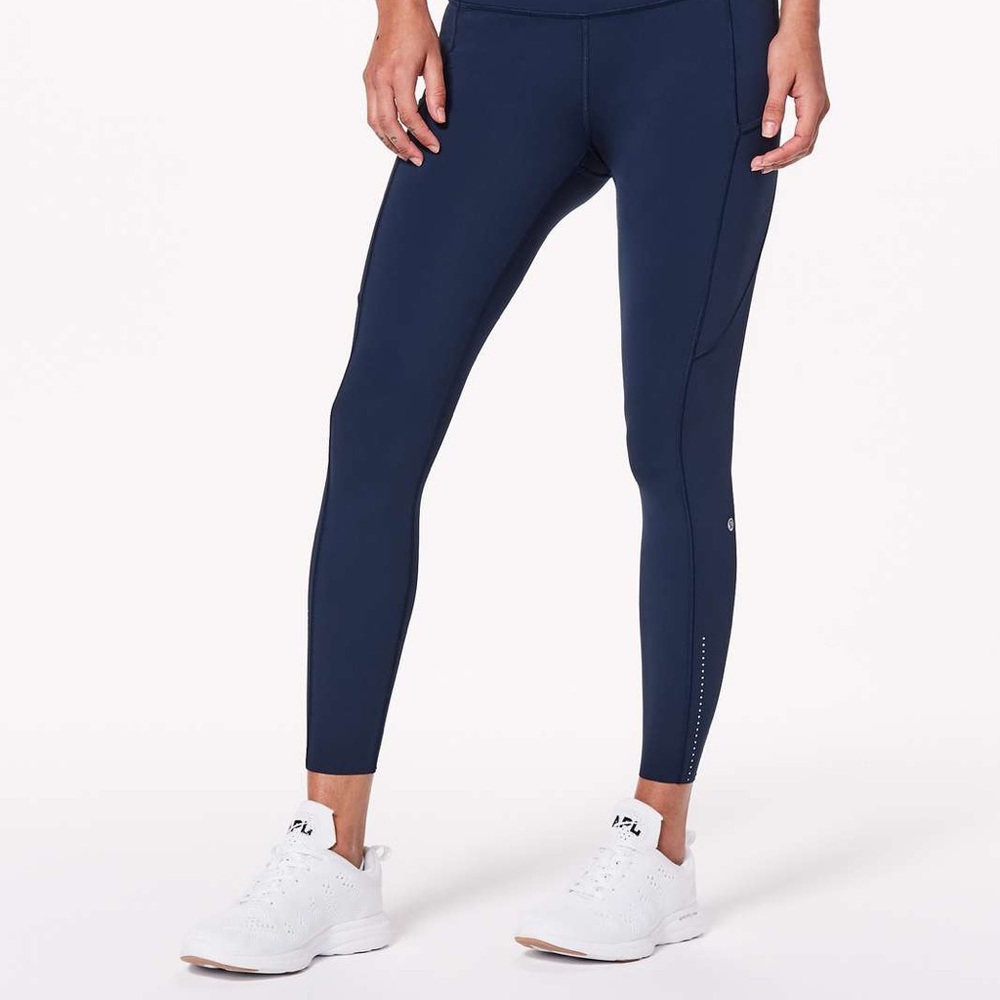 Lululemon Fast and Free Leggings Navy